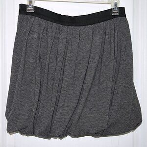 Urban Outfitters Hawks Black and Gray Striped Bubble Skirt